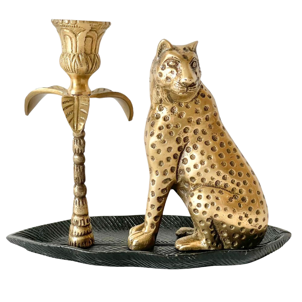 Exotico Candle Holder- Leopardo