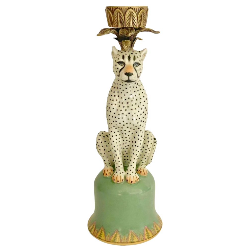 Jungla Candle Holder - Snow Leopardo